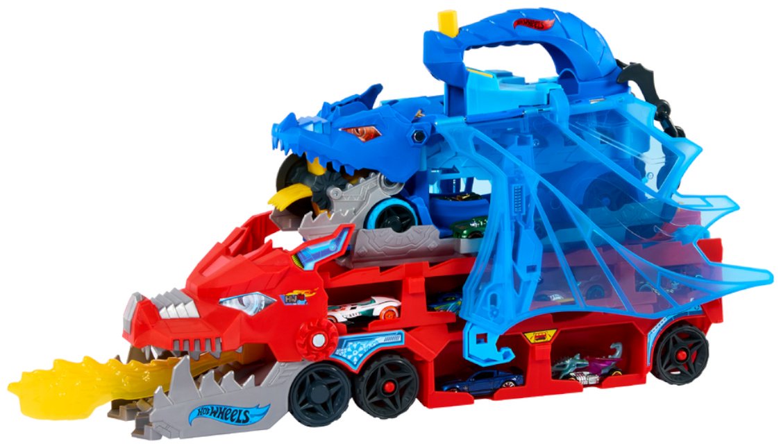 Детские треки и авторалли Hot Wheels City. Транспортер Ultimate Dual Dragon мультиколор купить,NaN