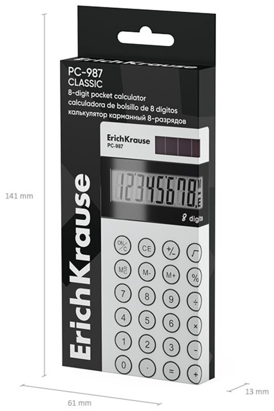 Erich Krause PC-987, 8-разрядный, белый купить,NaN