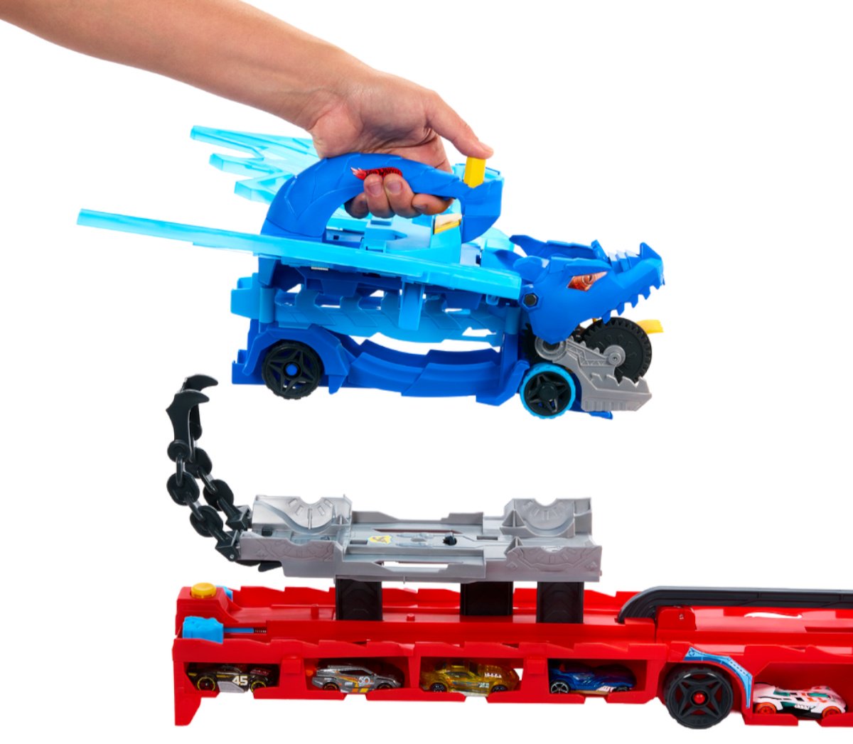 Детские треки и авторалли Hot Wheels City. Транспортер Ultimate Dual Dragon мультиколор купить,NaN