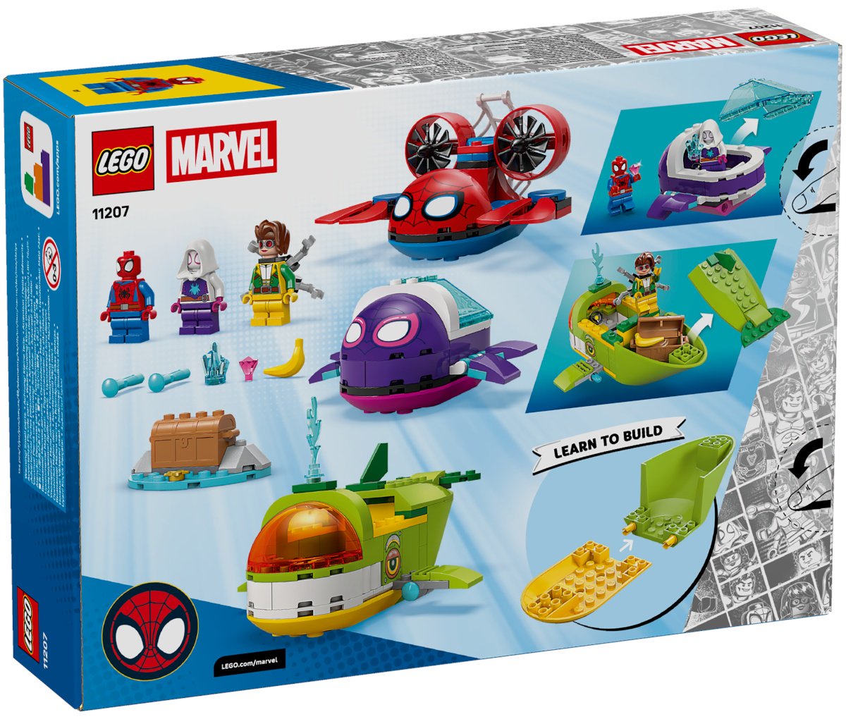 Конструктор LEGO Spidey: Подводные транспортные средства 11207, деталей 154 шт - ForteMarket Конструктор LEGO Spidey: Подводные транспортные средства 11207, деталей 154 шт купить,30722