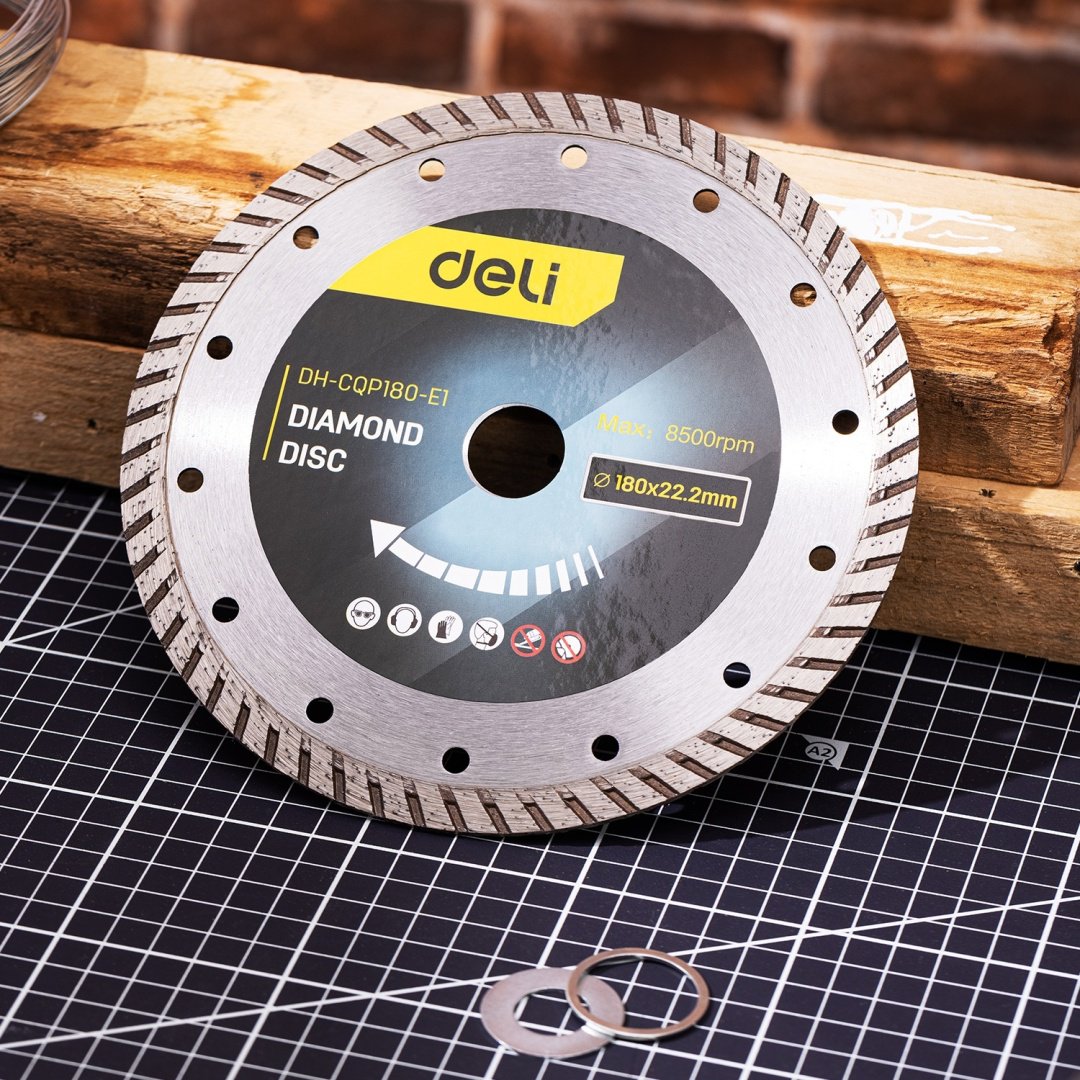 Диск отрезной алмазный 180x22.2х2.2 мм, DELI DH-CQP180-E1 купить,3120
