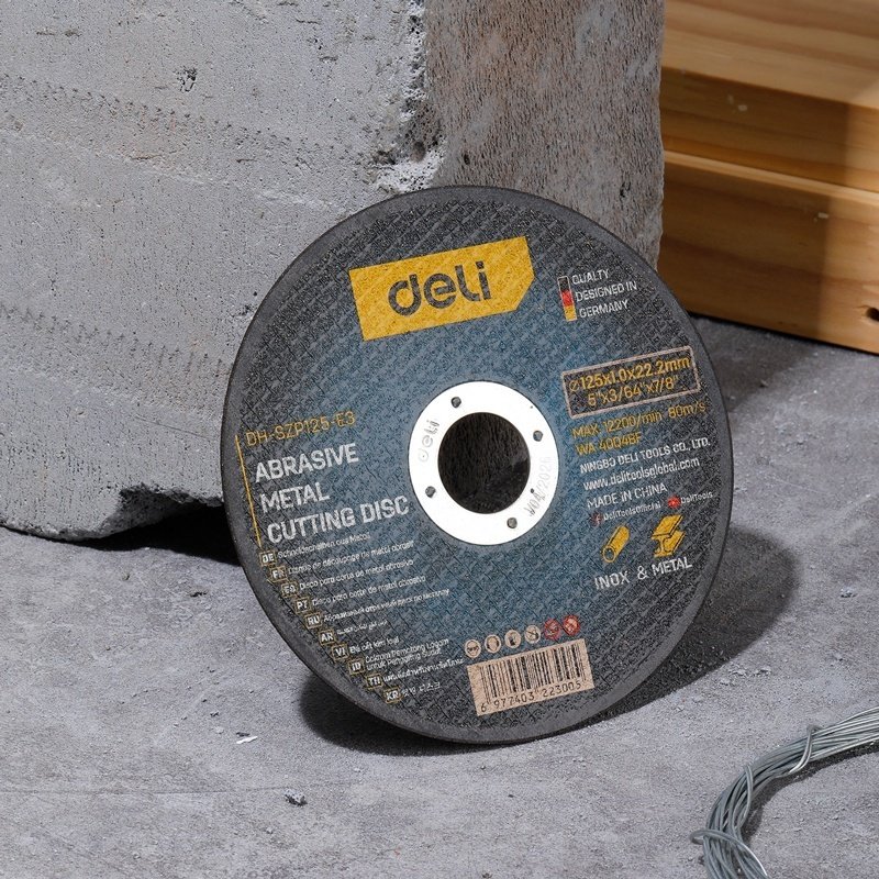 Диск отрезной по металлу 125x22.2х1 мм, DELI EDH-SZP125-E3 купить,250