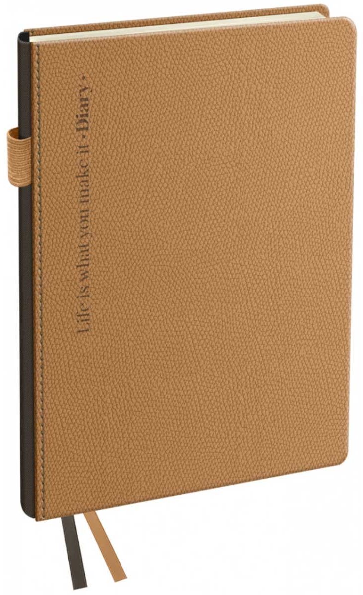 Ежедневник BG Palm, A6, 136 л, коричневый купить,NaN