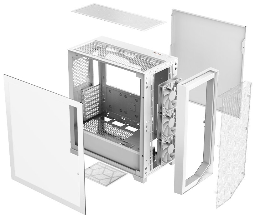 Корпус PCcooler C3D510 WH белый купить,NaN
