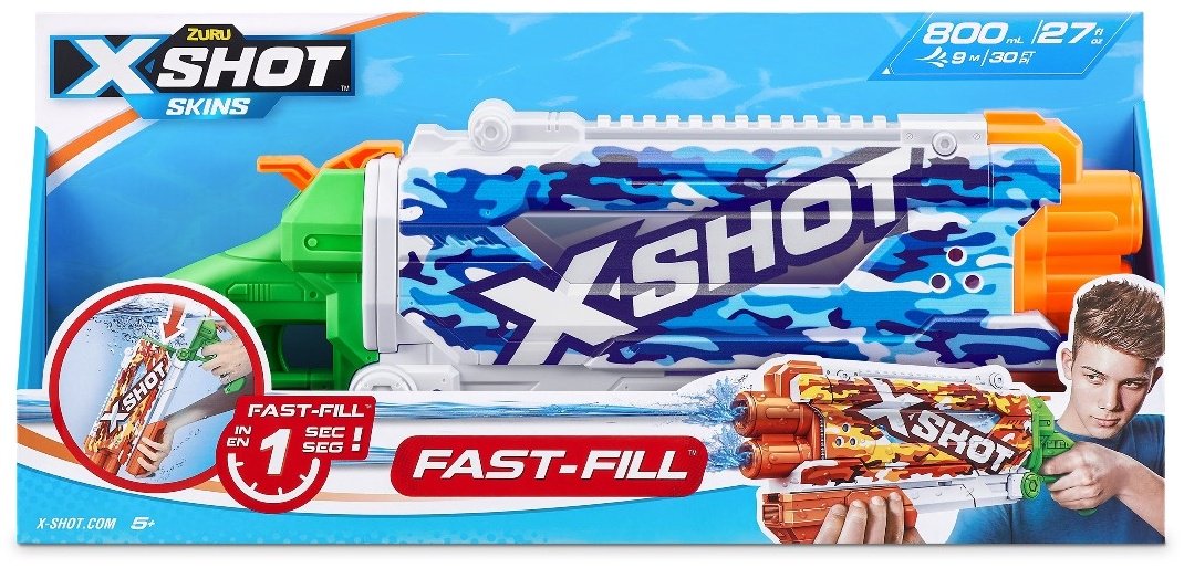 Водное оружие X-Shot Pump Action Skins - Water Camo 11855/11855E купить,NaN