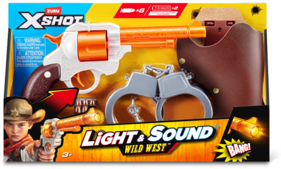 Бластеры X-Shot набор Wild West c 6 стрелами 36884, пластик купить,NaN