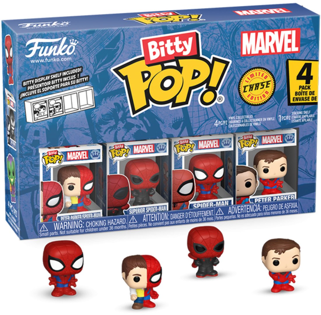 Funko Peter Parker (Split) 4PK 2.3 см 4 шт купить,NaN