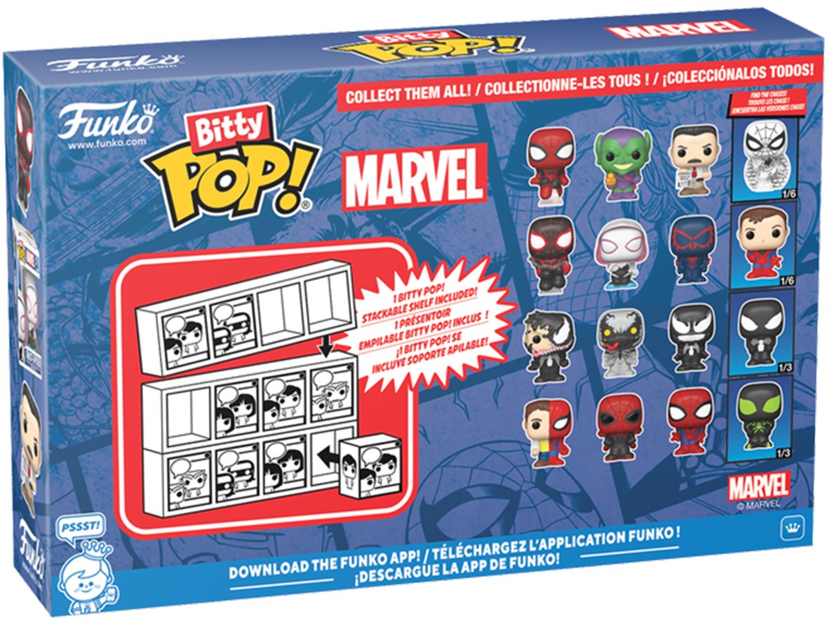 Funko Peter Parker (Split) 4PK 2.3 см 4 шт купить,NaN