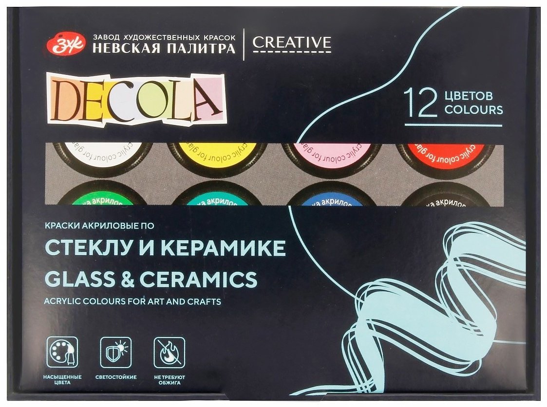 Decola по стеклу и керамике 12x20 мл купить,NaN