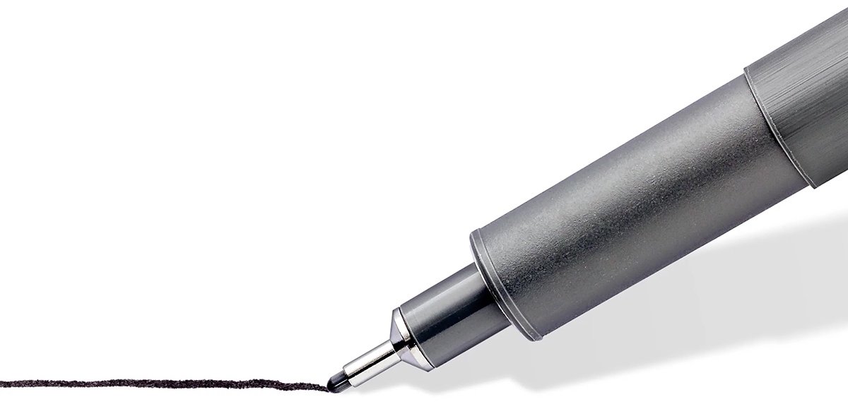 Ручка капиллярная STAEDTLER 308 WP4 05 4 шт, 0.1 мм, цвет чернил черный купить,NaN