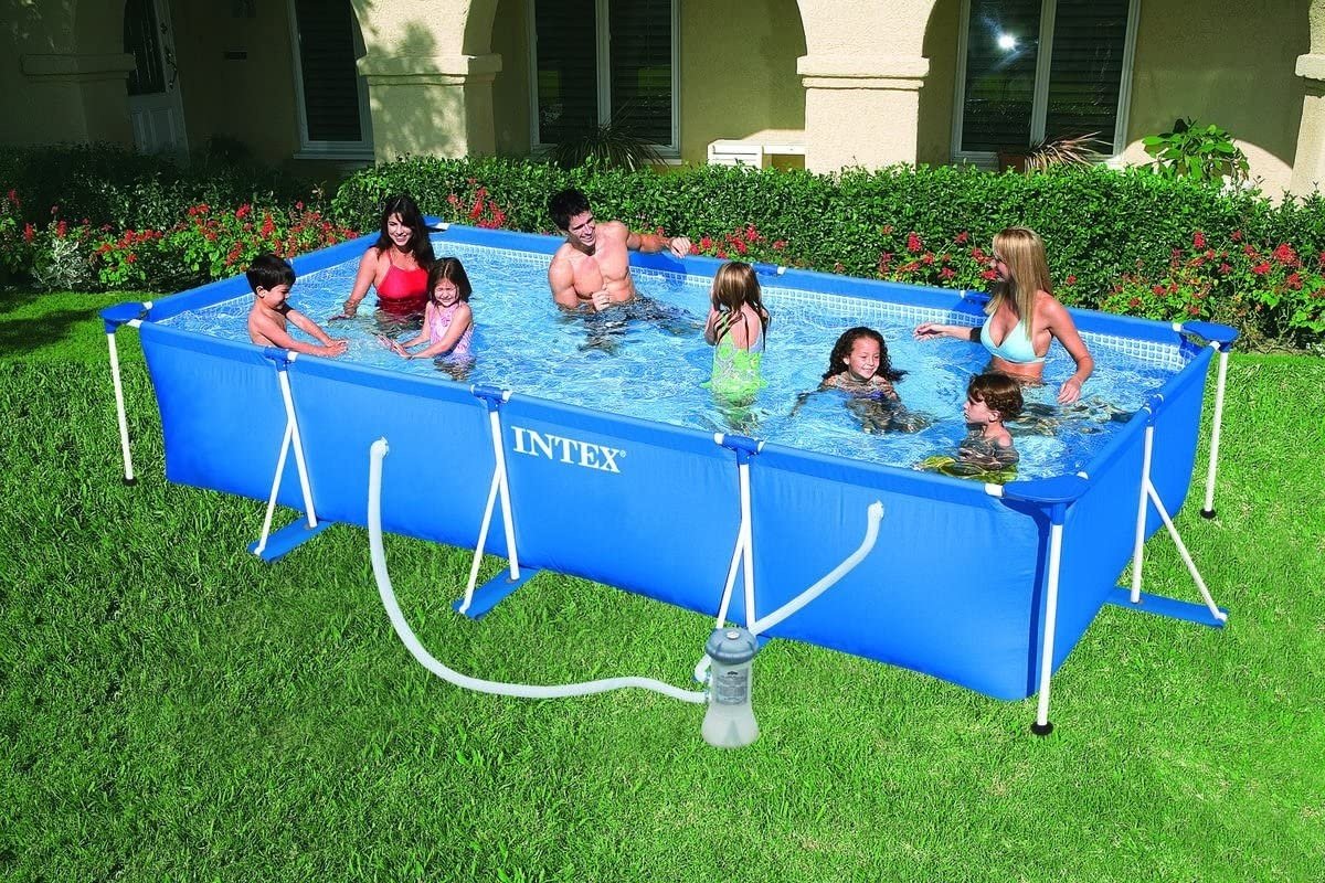 Бассейн каркасный Intex Rectangular Frame Pool 28274 NP, 450x220x84 см купить,79784