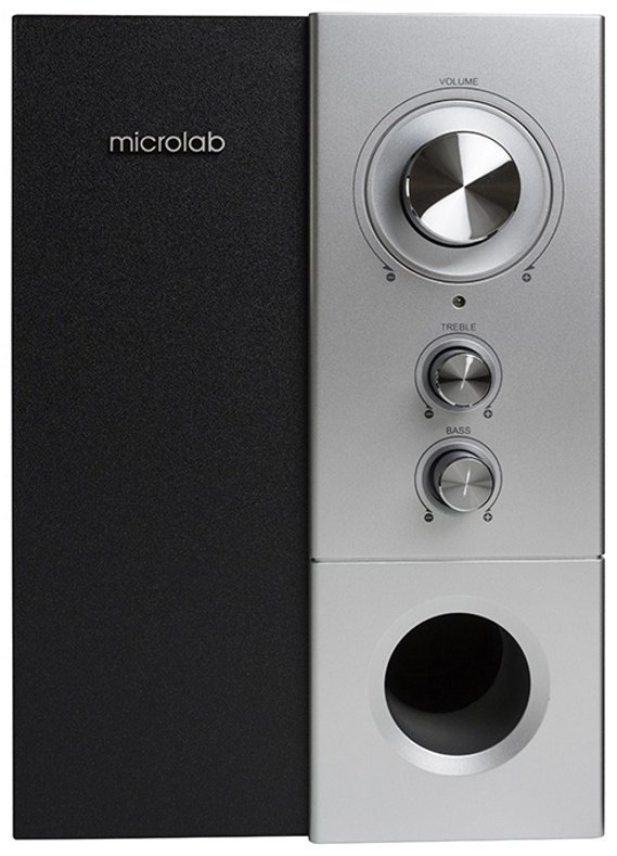 Компьютерные колонки Microlab M-590 черный, серебристый - ForteMarket Компьютерные колонки Microlab M-590 черный, серебристый купить,18490