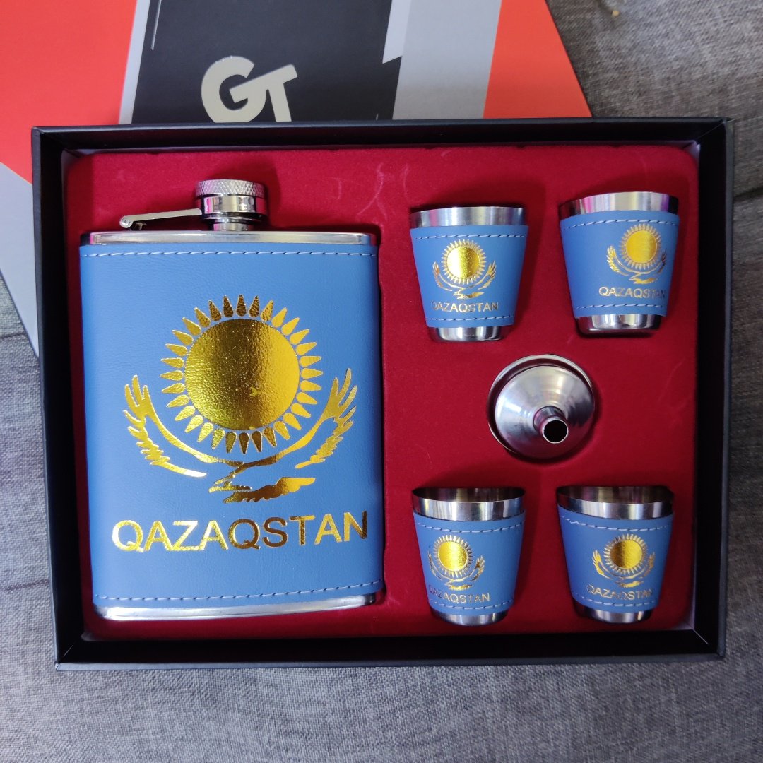 KAZAKHSTAN Фляжка набор мужской набор