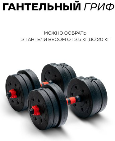 Набор гантелей разборная 2 шт 40 кг купить,39000