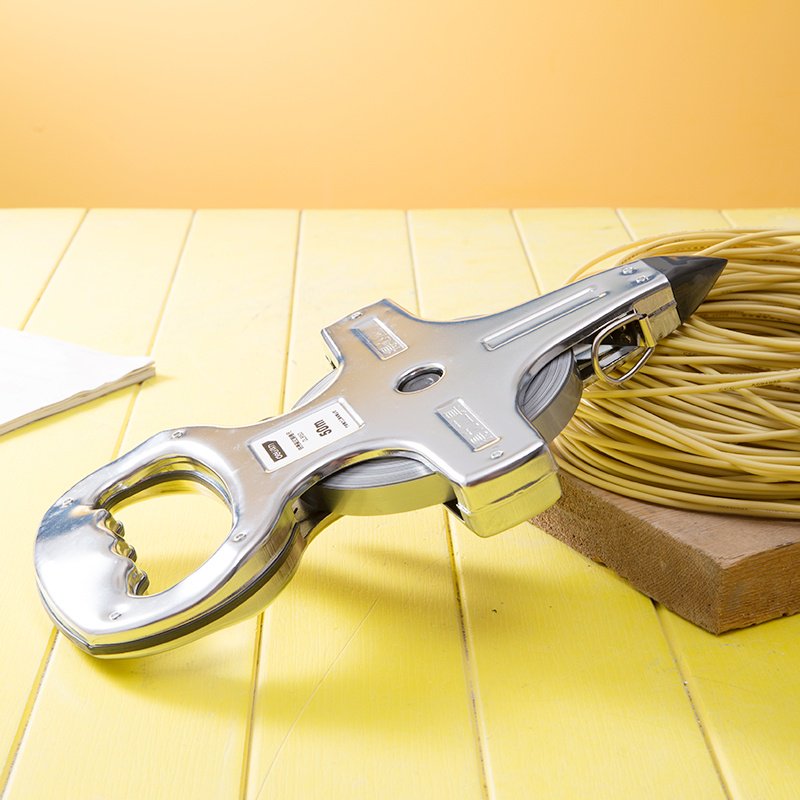 DELI рулетка геодезическая, строительная DL9150, 50 м х 12.5 мм купить,NaN