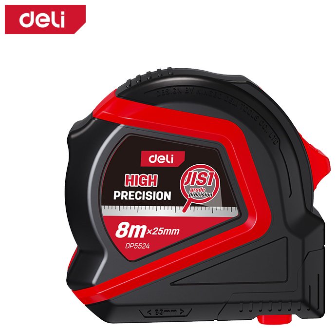 DELI рулетка бытовая, строительная DP5524, 8 м х 25 мм