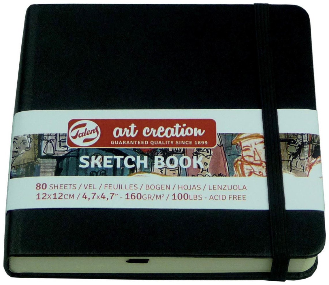 Скетчбук Art Creation Talens, A6, 80 л, черный купить,NaN