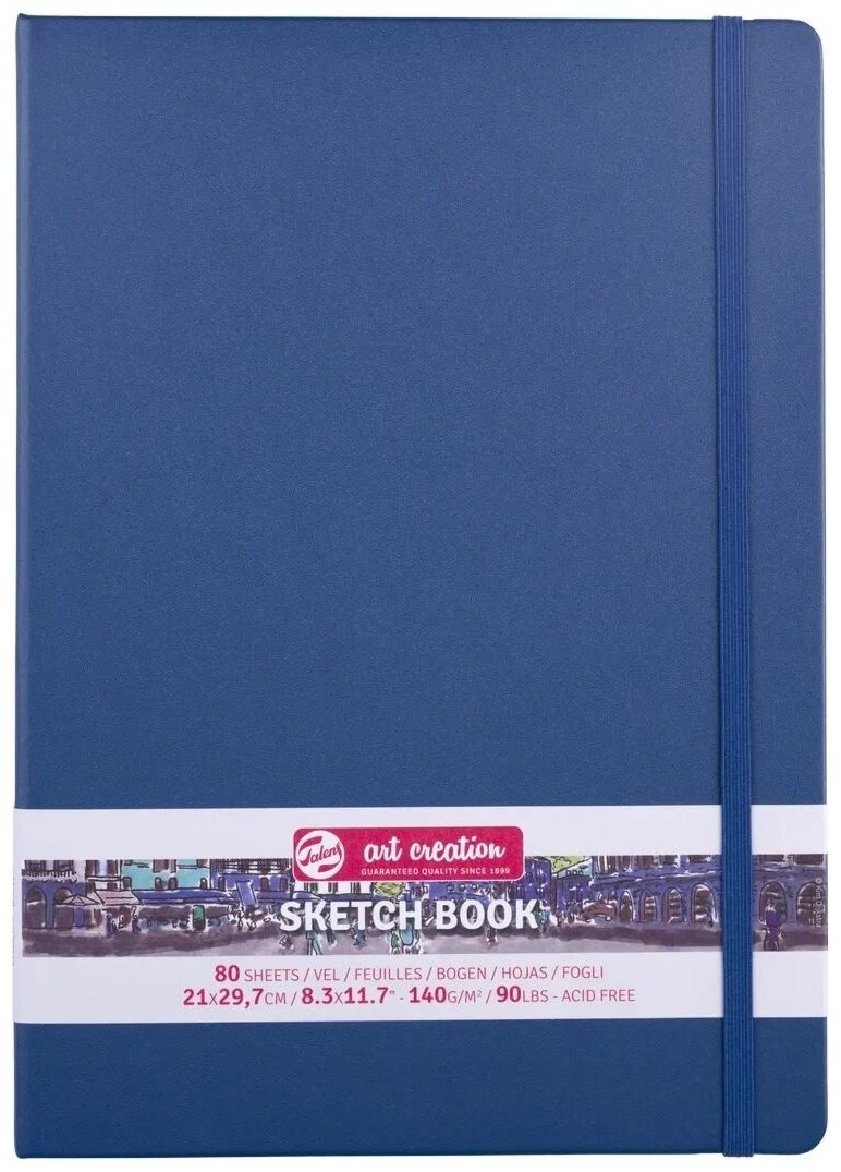 Блокнот Art Creation минимализм, A5, 80 л, синий купить,NaN