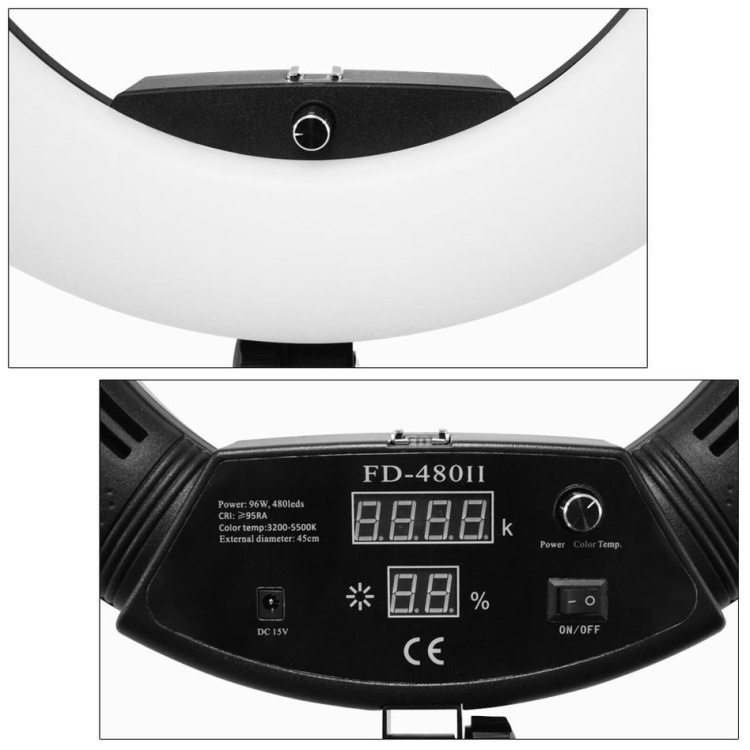 Кольцевая лампа Yidoblo FD-480II black купить,NaN