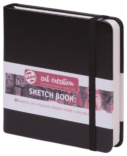 Скетчбук Art Creation Talens, A6, 80 л, черный купить,NaN