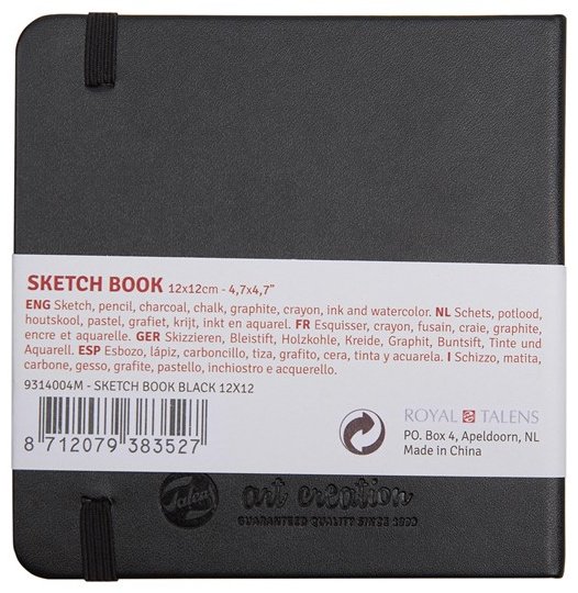 Скетчбук Art Creation Talens, A6, 80 л, черный купить,NaN