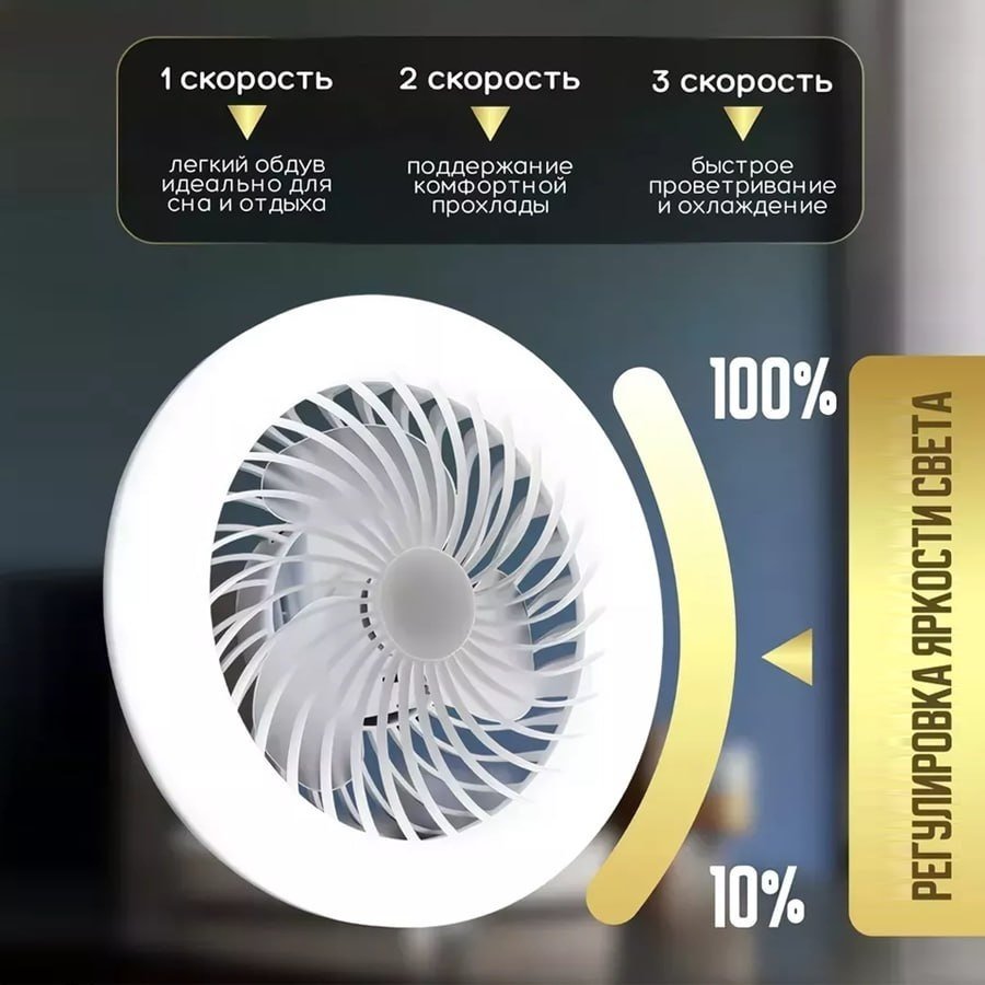 Лампа - вентилятор YOOWI FAN Light купить,9000