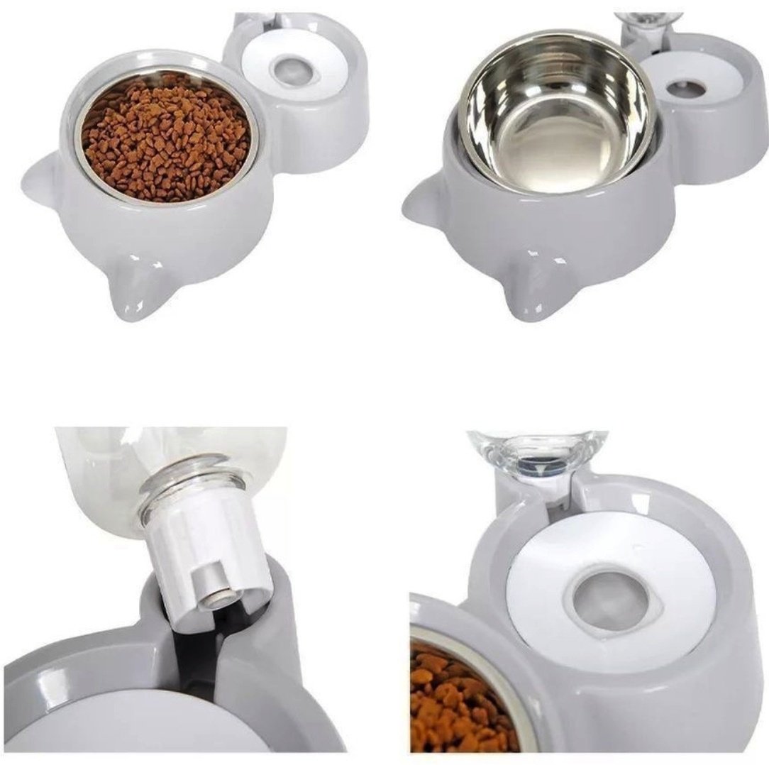 Миска, поилка PET TOY 667 300 мл серый