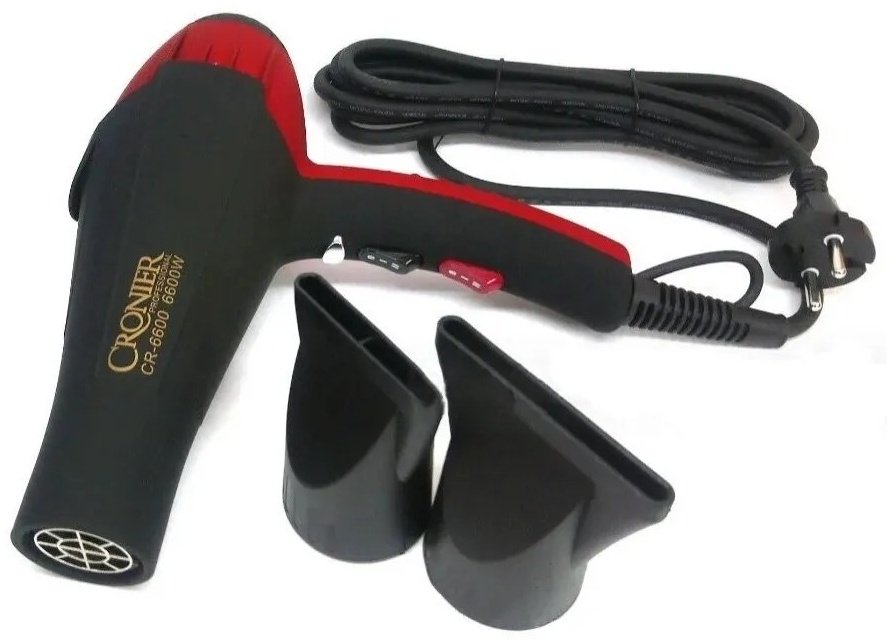 Cronier CR-6600 фен черный, красный