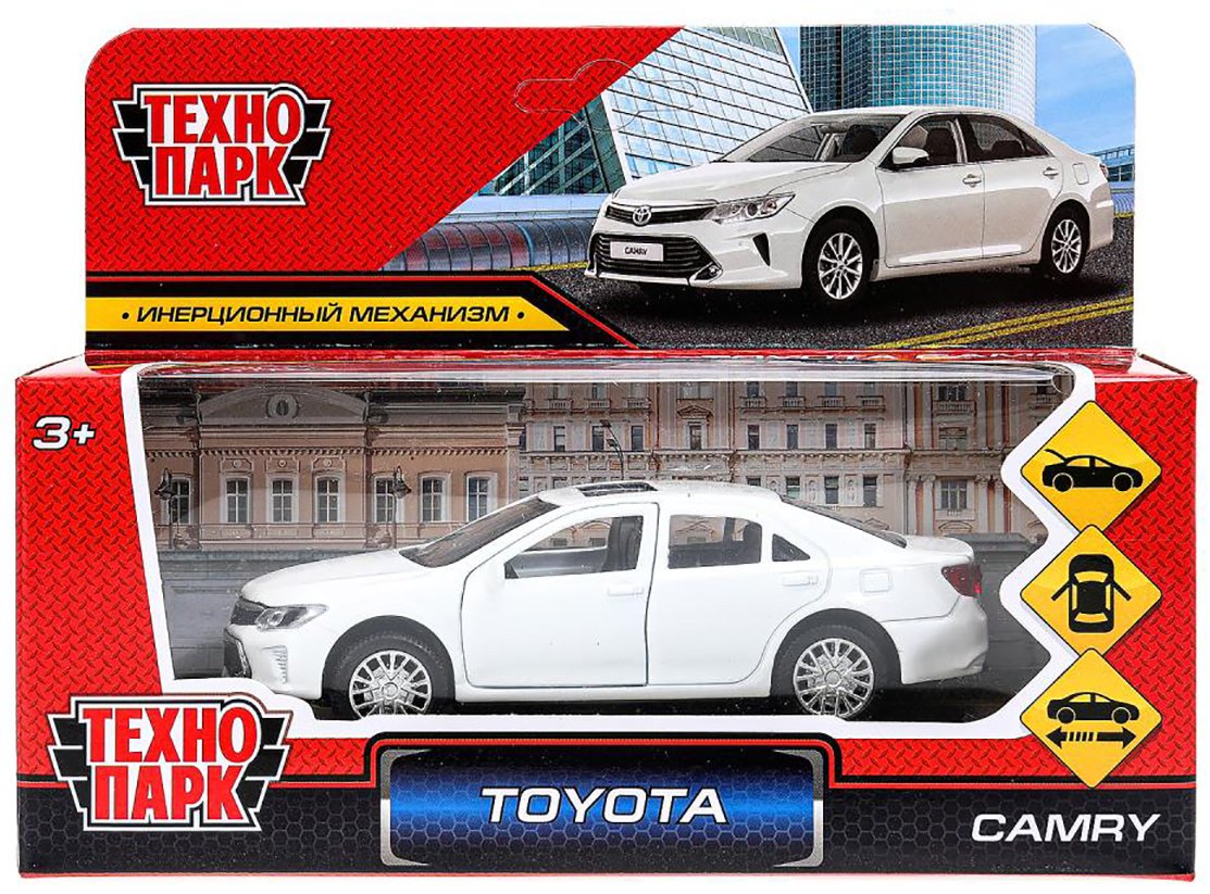 Машина Технопарк Toyota белый купить,NaN