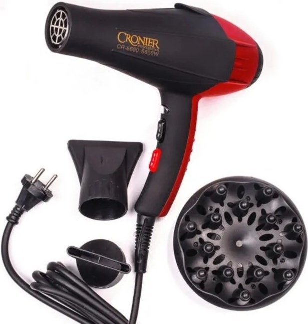 Cronier CR-6600 фен черный, красный
