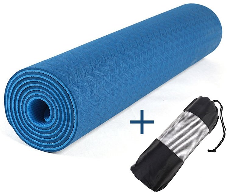 Коврик Yoga Mat GF-9804-6MM 183x61x0.6 см синий купить,6000