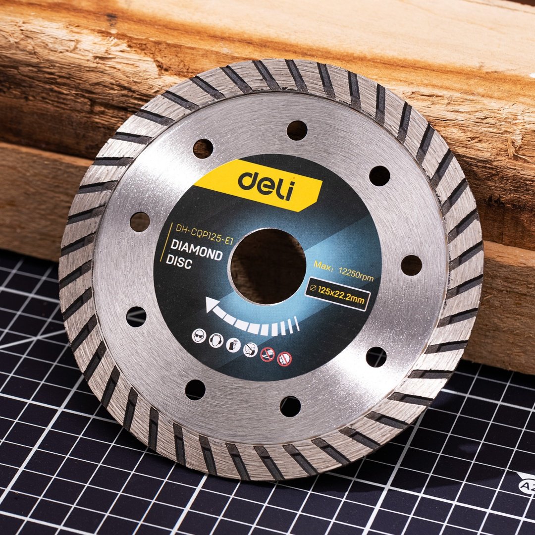 Диск отрезной алмазный 125x22.2х2 мм, DELI EDH-CQP125-E1