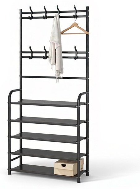 Вешалка напольная Simple Lifestyle TM5-80, металл, 80x170 см, черный