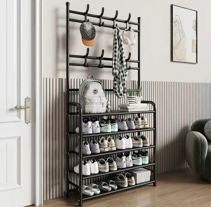 Вешалка напольная Simple Lifestyle TM5-80, металл, 80x170 см, черный