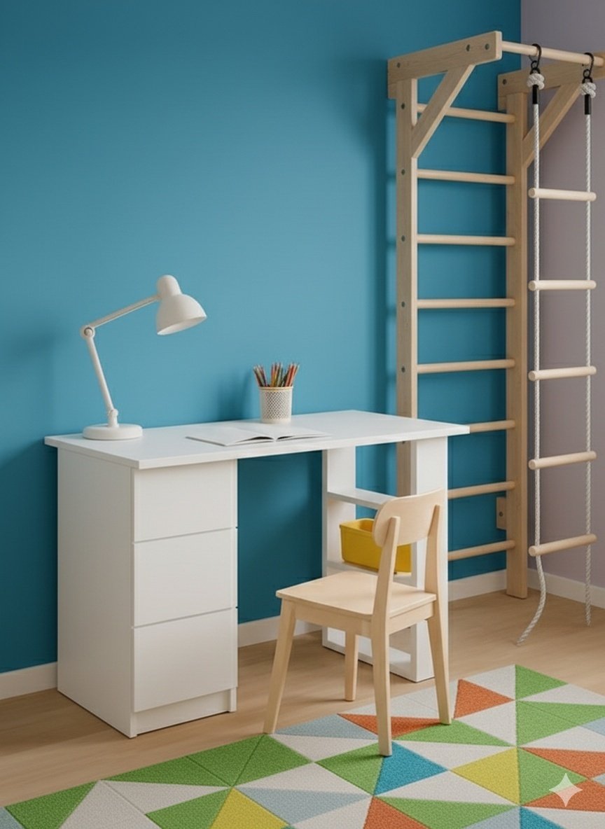 Стол письменный BEREN Modul 01, 100х45x75 см, белый