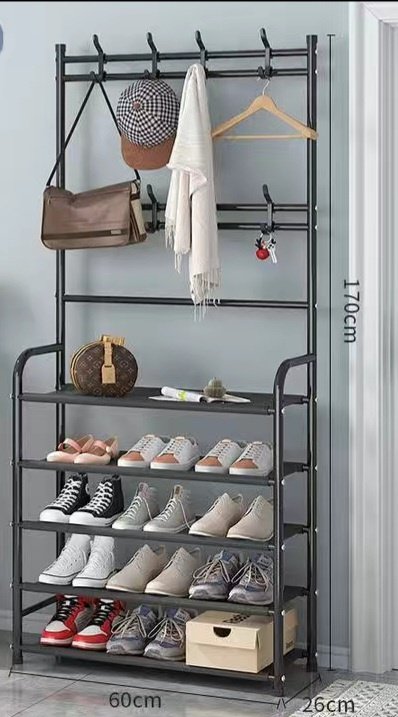 Вешалка напольная Simple Lifestyle TM5-80, металл, 80x170 см, черный