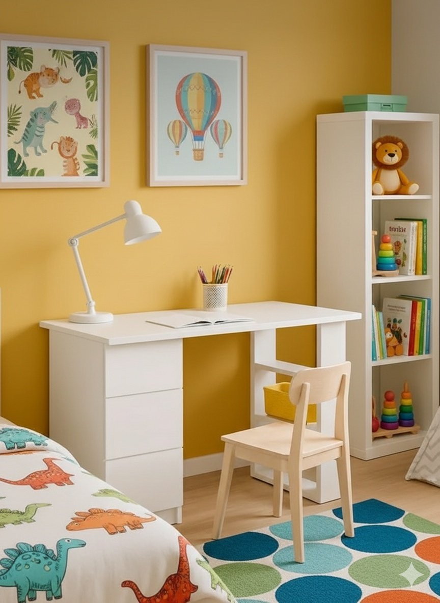 Стол письменный BEREN Modul 01, 100х45x75 см, белый