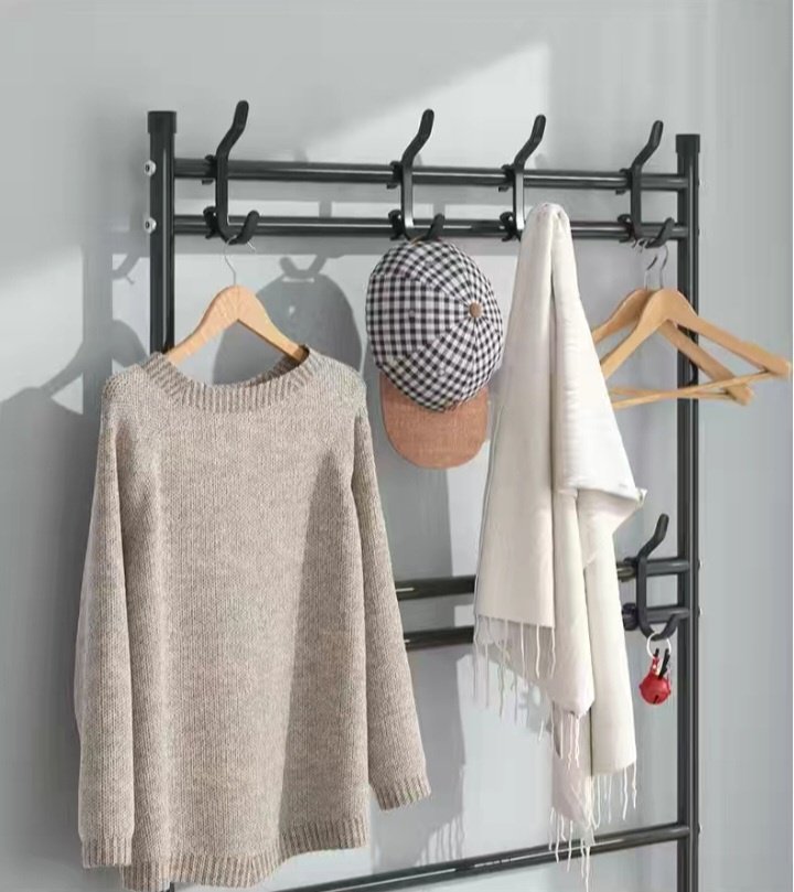 Вешалка напольная Simple Lifestyle TM5-80, металл, 80x170 см, черный