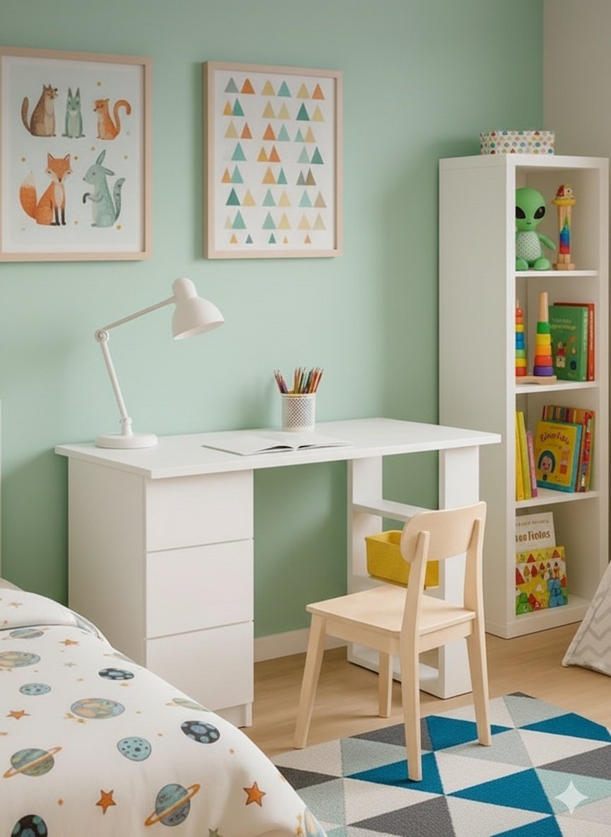 Стол письменный BEREN Modul 01, 100х45x75 см, белый купить,40000