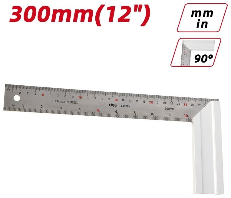 DELI угольник 300 мм (EDL4036Y)