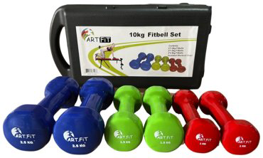 ART FiT набор гантелей цельнолитая DB10-set 6 шт 10 кг