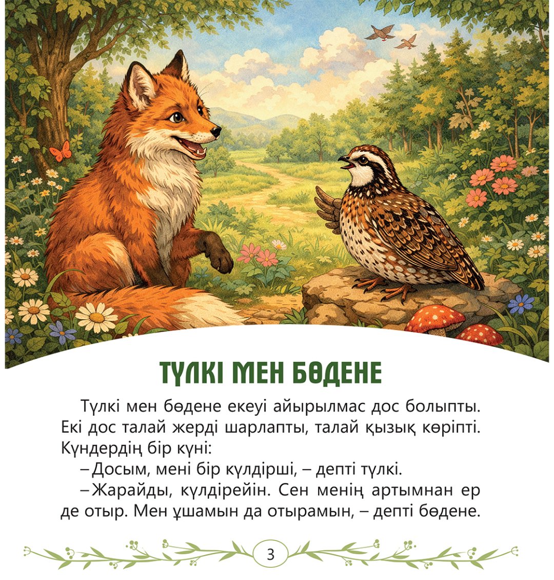 Книга Коллектив авторов: Түлкі мен бөдене купить,NaN
