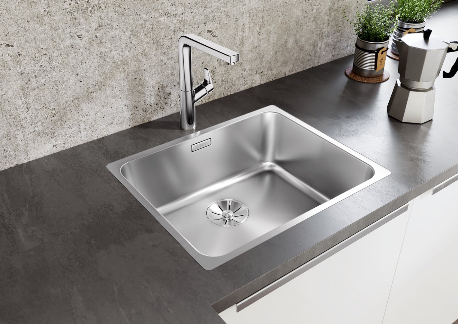 Кухонная мойка Blanco Solis 400-IF (526118) 44х44х18.5 см, нержавеющая сталь, тон серебристый купить,196098