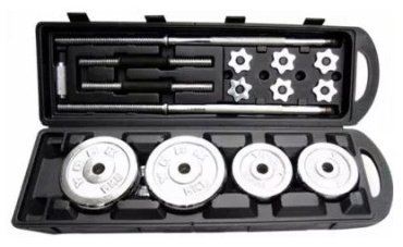 York Fitness набор гантелей разборная 2 шт 50 кг 150 см