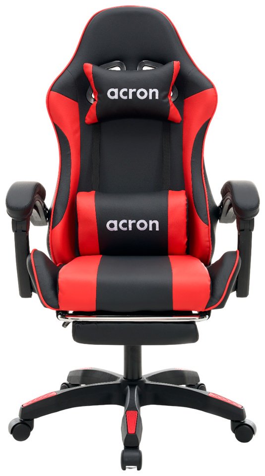 Игровое кресло Acron Base 01 FT, черный, красный