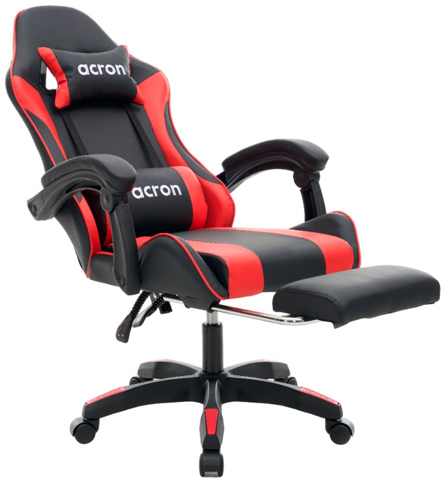 Игровое кресло Acron Base 01 FT, черный, красный купить,59990