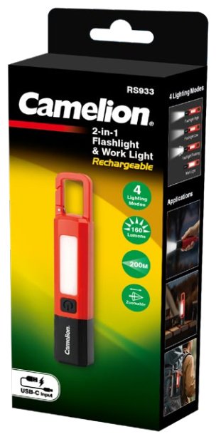 Фонарь Camelion RS933 ручной красный