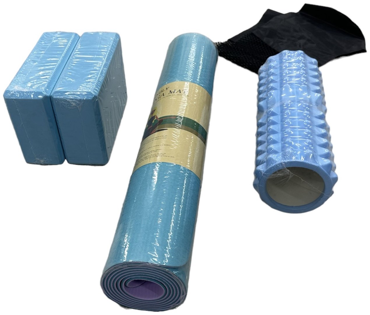 Коврик Yoga Mat 85 183x61x0.6 см голубой купить,13000