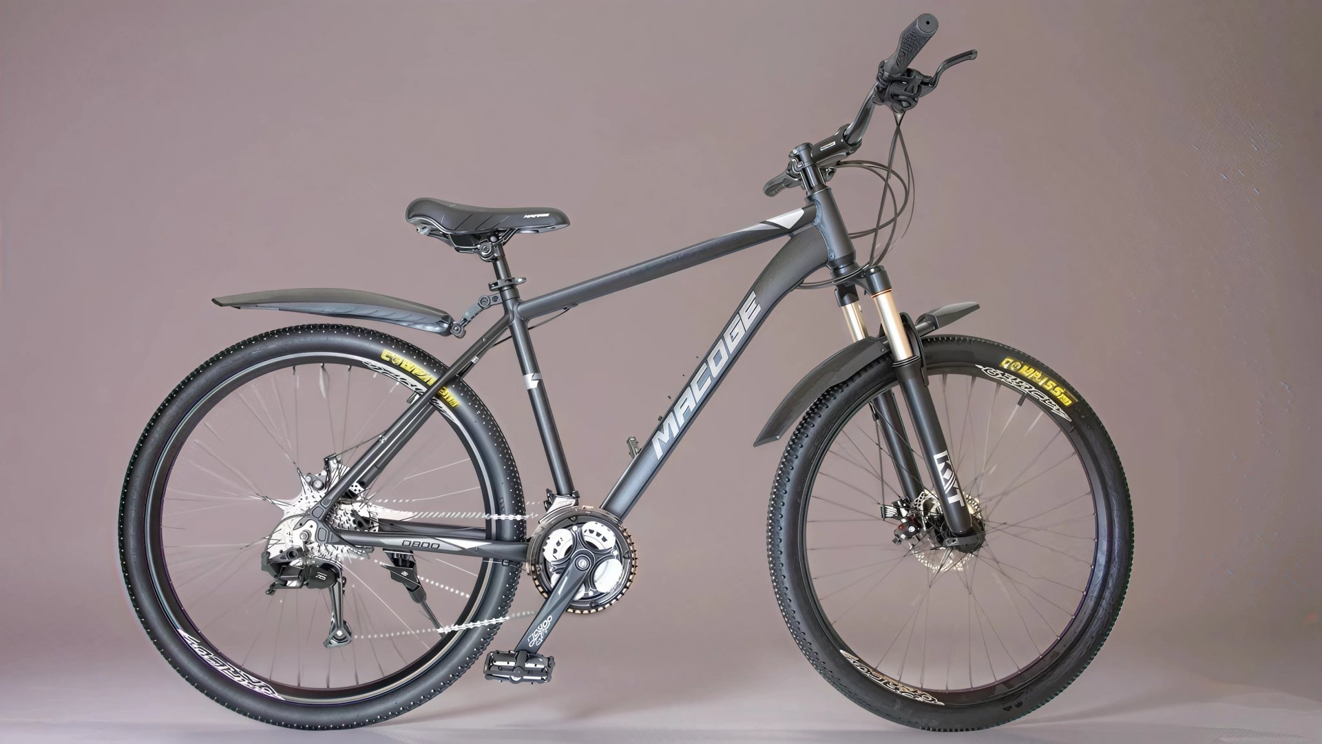 Велосипед MACOGE Macoge D300 2023 17 дюймов черный-серый купить,190000