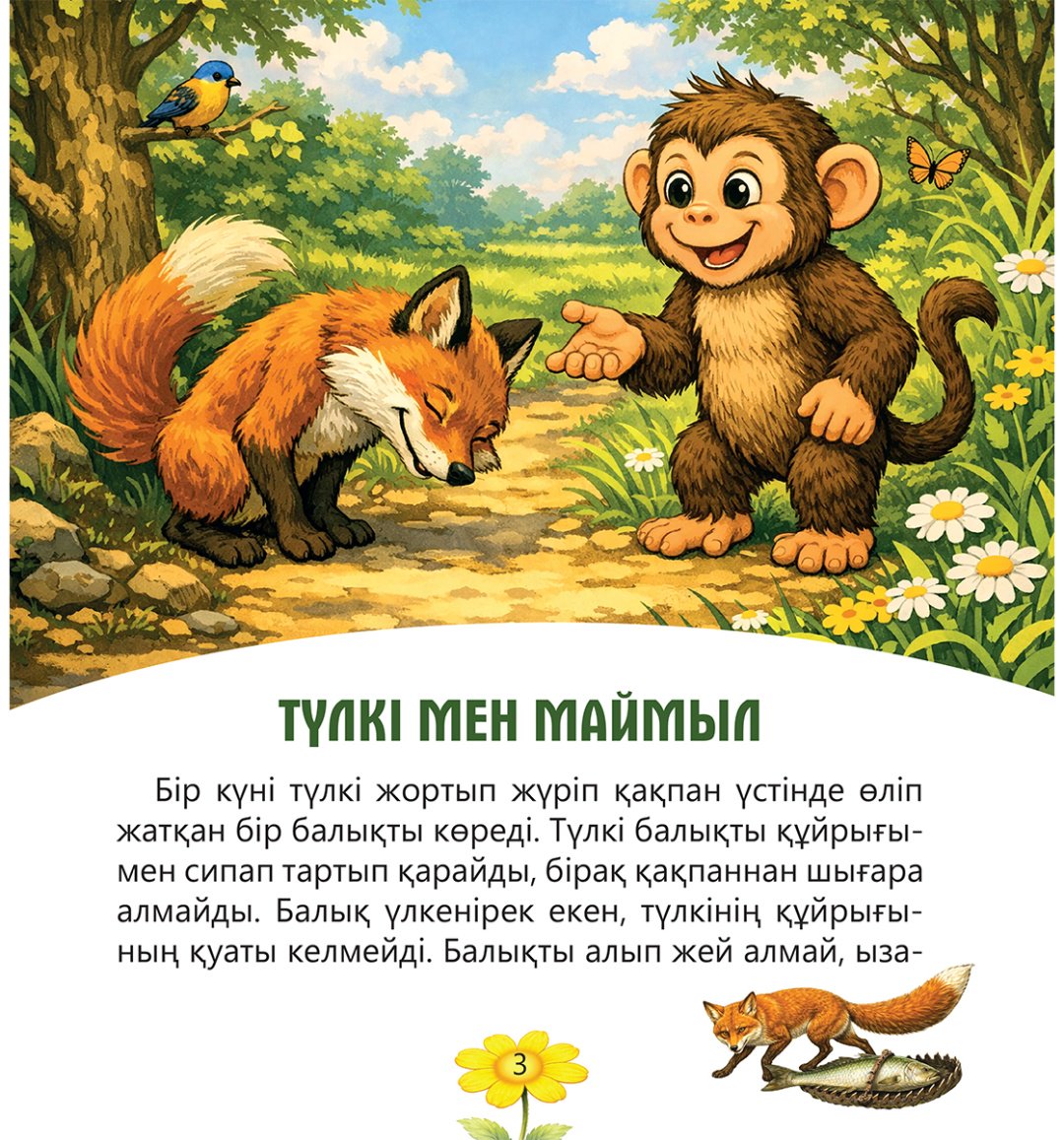 Книга Нет автора: Түлкі мен маймыл купить,NaN